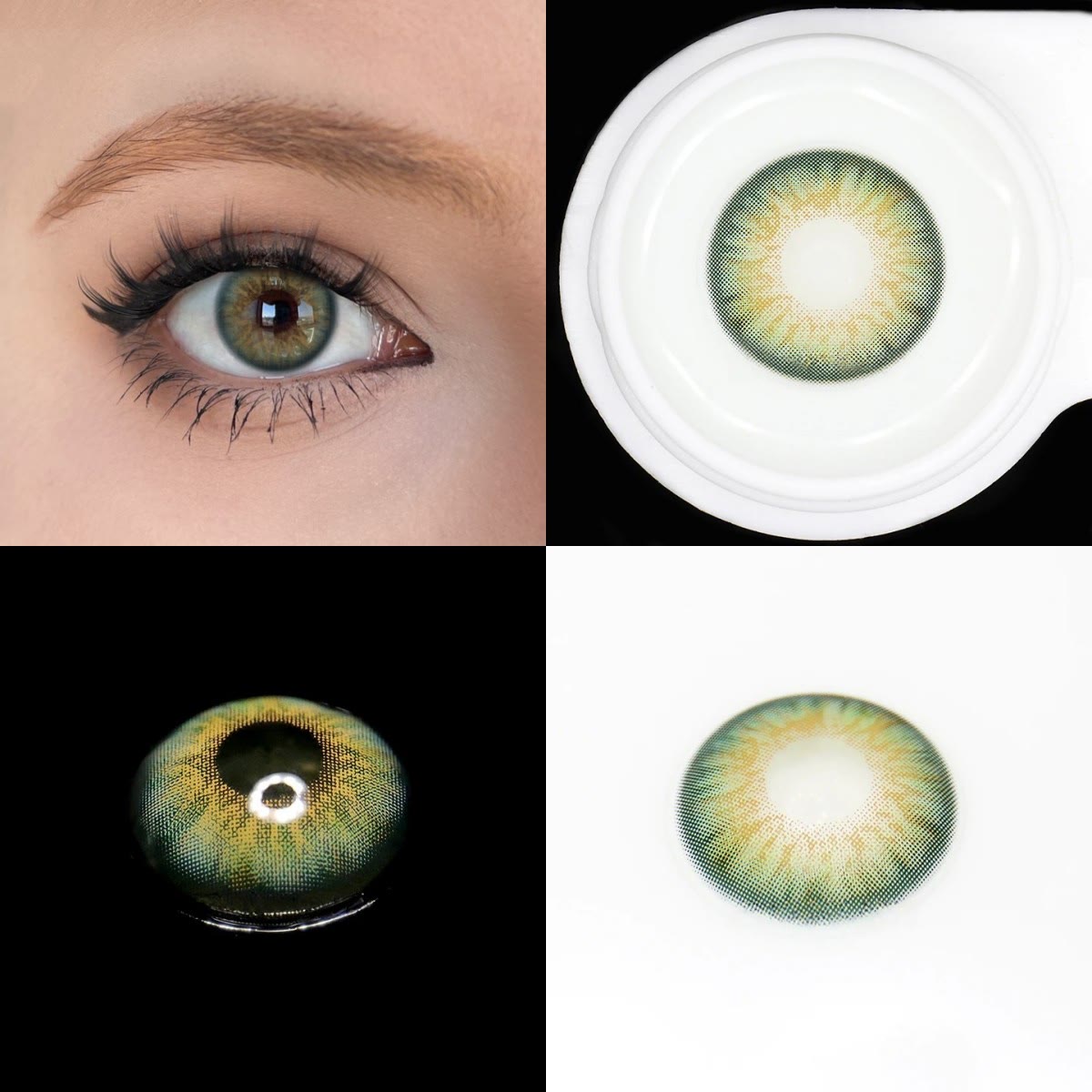 MYEYEBB Mystic Green Prescrition Colored Contact Lenses - image 5