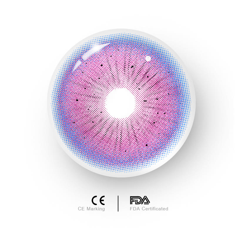 MYEYEBB Serpent Pink Prescrition Cosplay Colored Contact Lenses - image 10