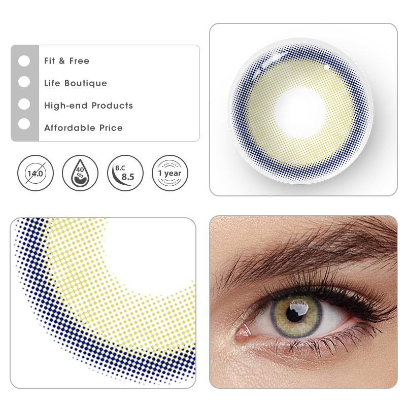 MYEYEBB Neala Yellow Brown Prescription Colored Contact Lenses - image 8