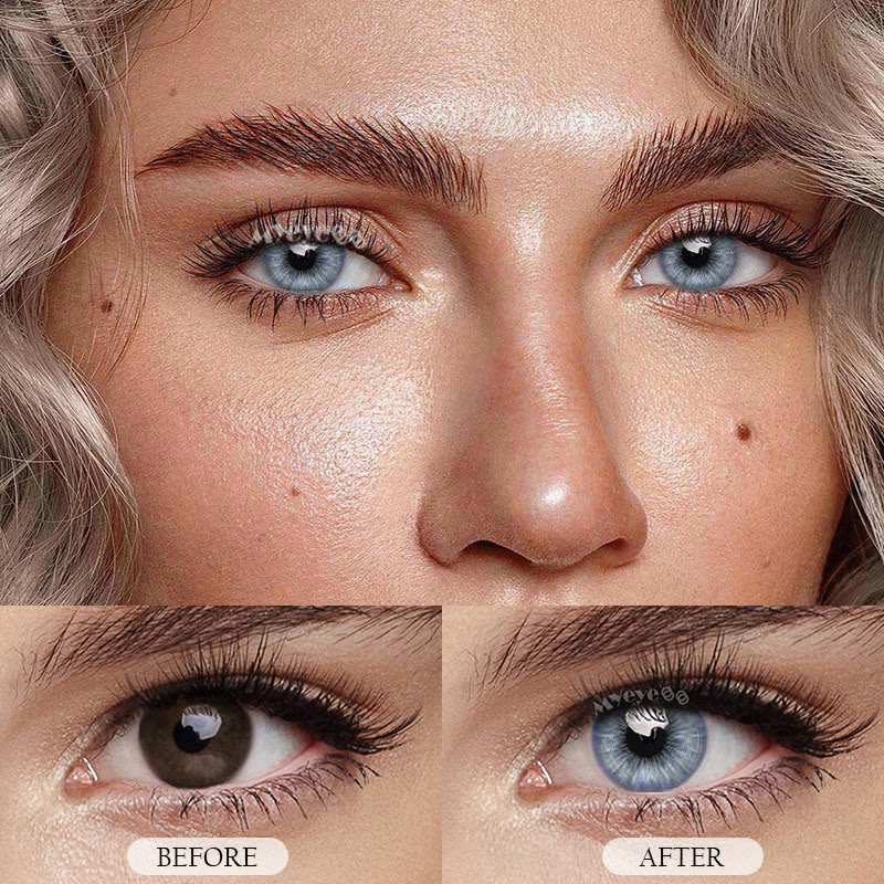 MYEYEBB Mar Iris Blue Colored Contact Lenses - image 4