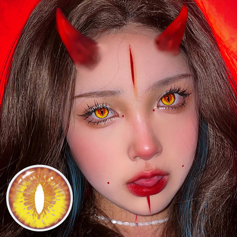 MYEYEBB Blind Dragon Maid Prescription Cosplay Colored Contact Lenses - image 8