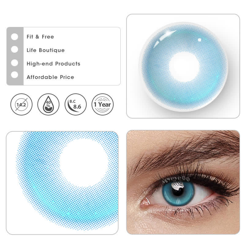 MYEYEBB Monaco Blue Prescription Colored Contact Lenses - image 4
