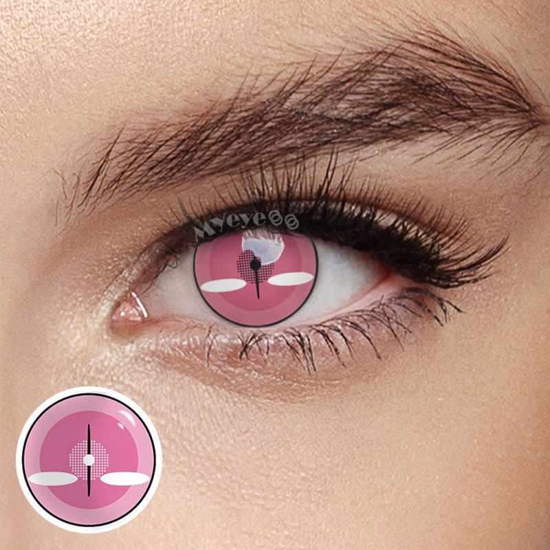 MYEYEBB Blind Nezuko Demon Prescription Cosplay Colored Contact Lenses - image 2
