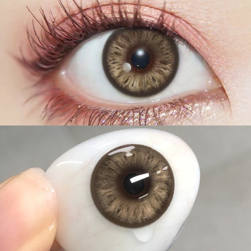 MYEYEBB Cocoa Brown Prescription Colored Contact Lenses - image 4