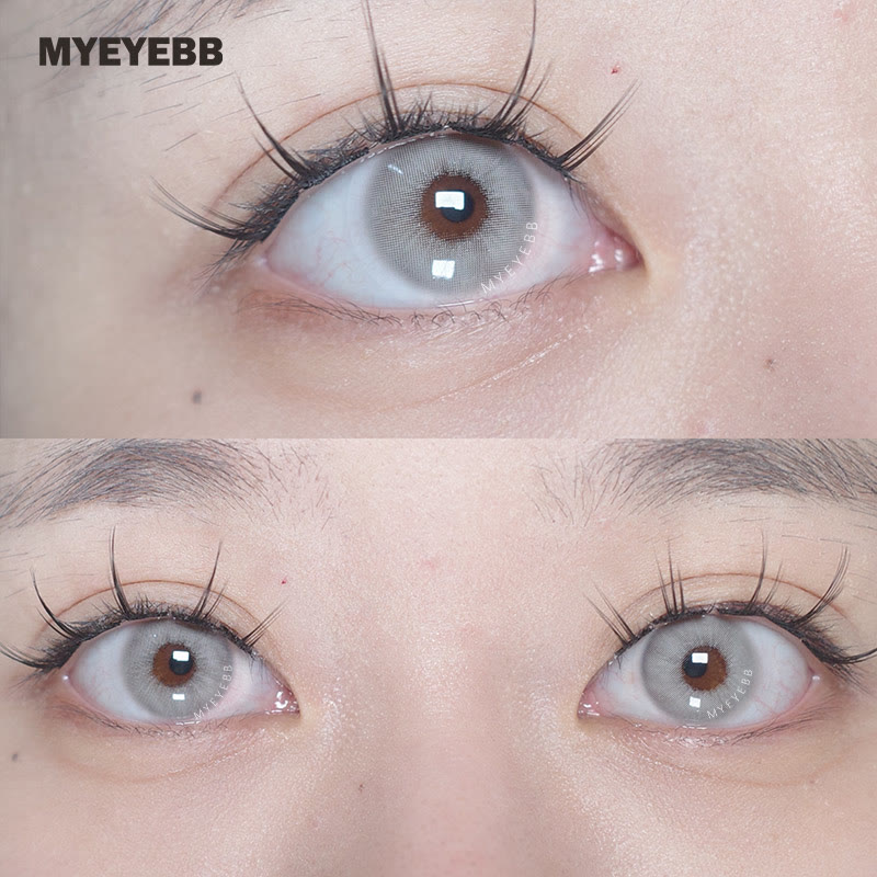 MYEYEBB Rome Times Grey Prescription Colored Contact Lenses - image 5