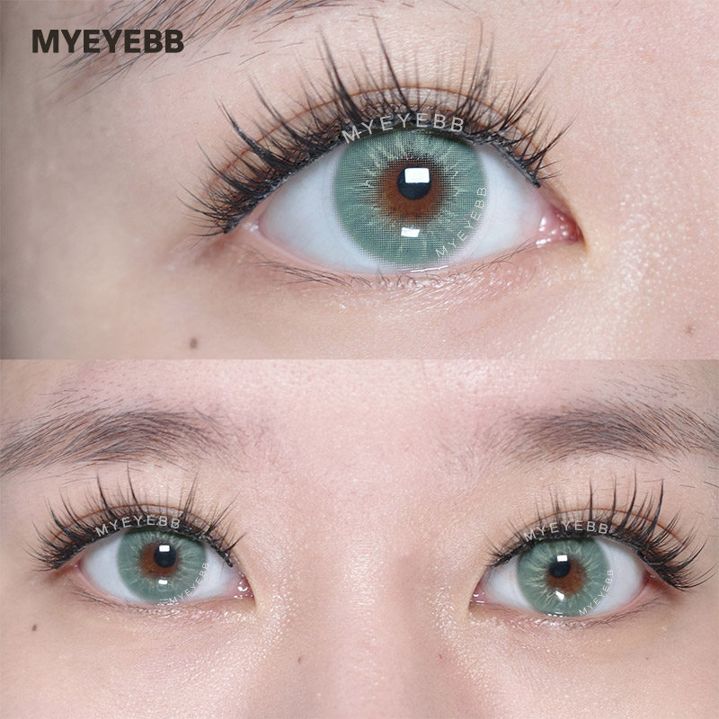 MYEYEBB Eros Green Prescription Colored Contact Lenses - image 6
