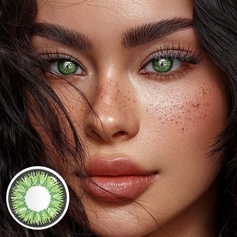 MYEYEBB Wild Nature Green Prescription Colored Contact Lenses - image 3