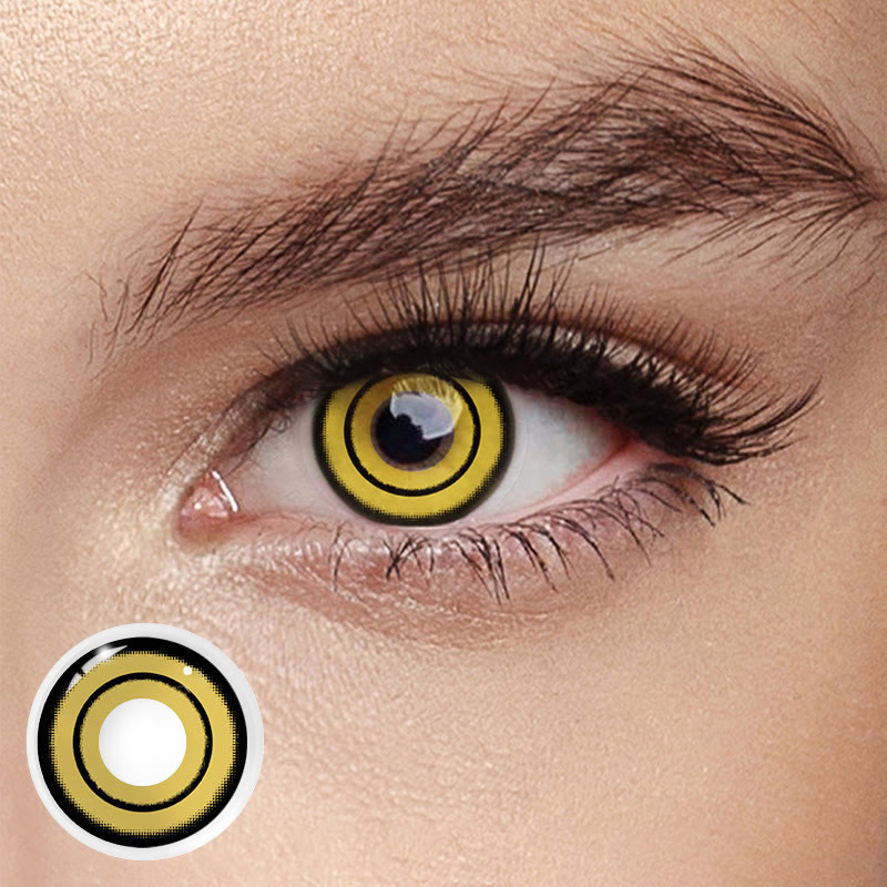 MYEYEBB Demon Slayer Prescription Cosplay Colored Contact Lenses  - Demon Slayer - -8.00 - FC416_YE - image 1