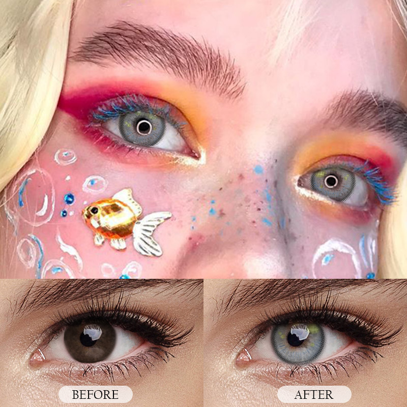 MYEYEBB Kranya Grey Prescription Cosplay Colored Contact Lenses - image 5