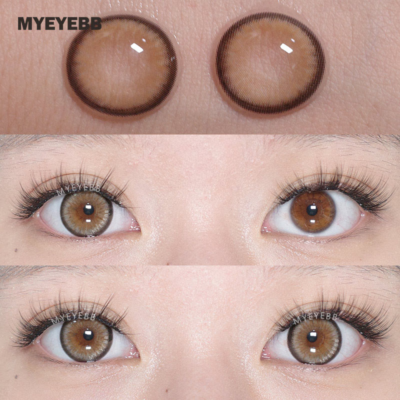 MYEYEBB Norko Brown Prescription Colored Contact Lenses - image 9