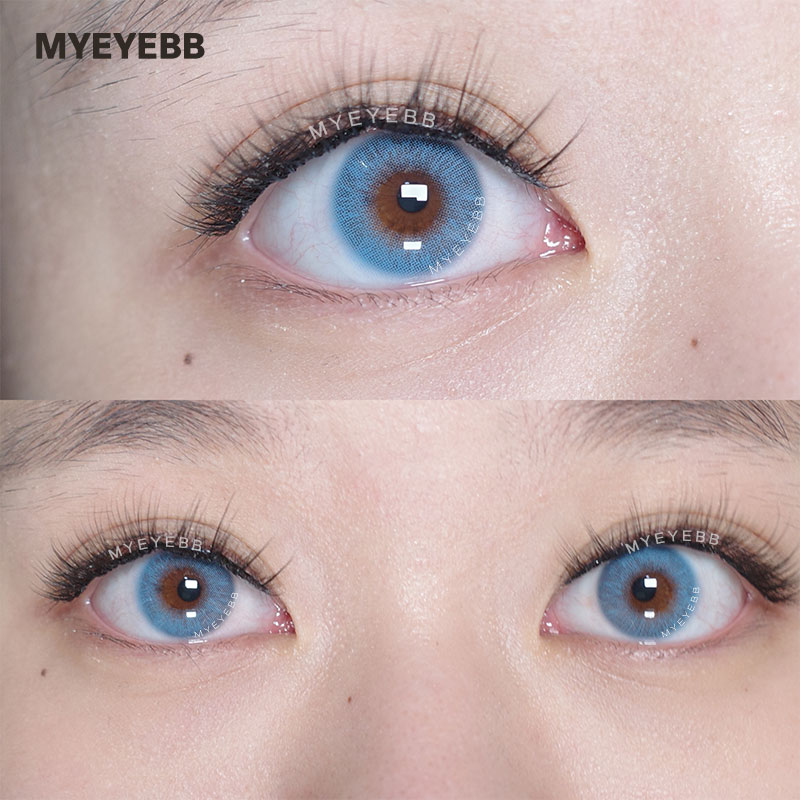 MYEYEBB Queen Blue Prescription Colored Contact Lenses - image 4
