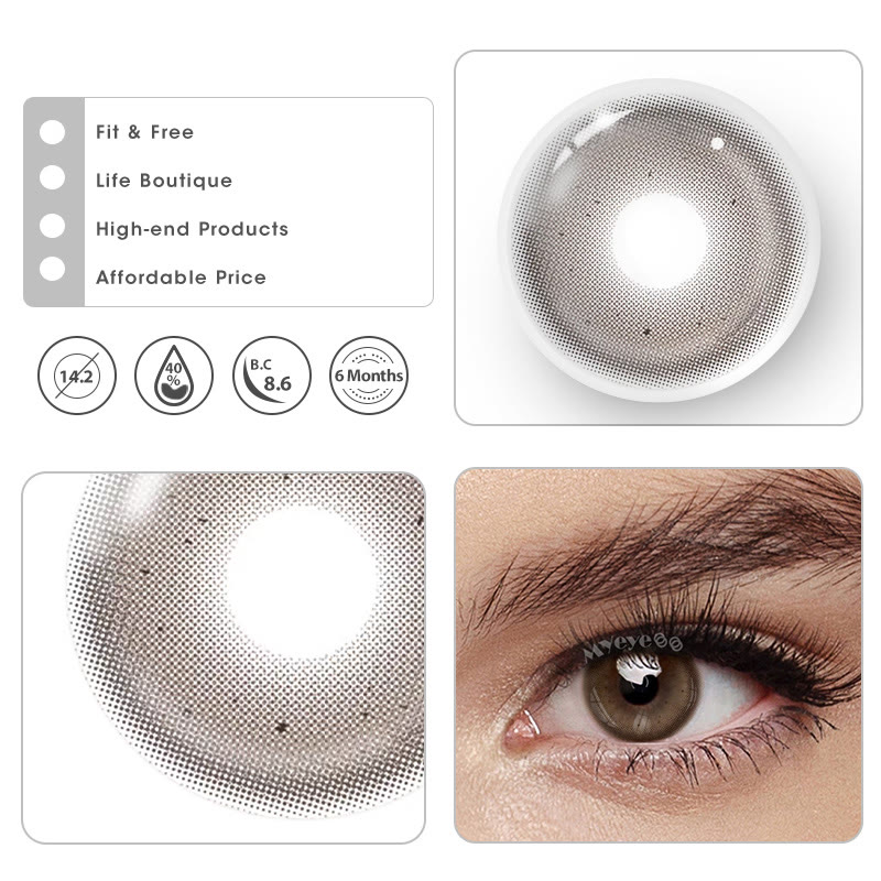 MYEYEBB Dusty Brown Prescrition Colored Contact Lenses | 6 Months - image 10