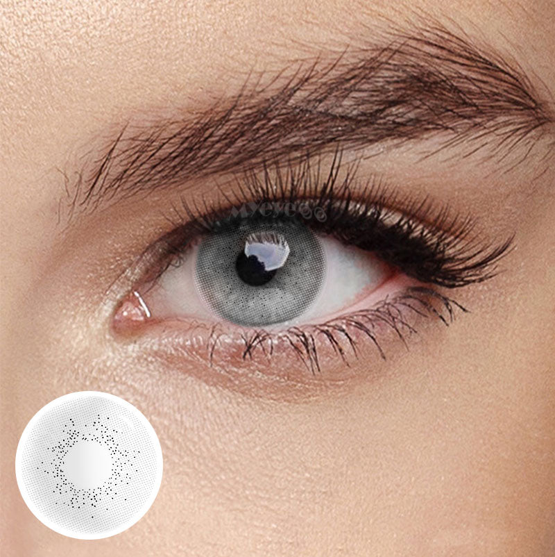 MYEYEBB Ocean Grey Prescription Colored Contact Lenses - Ocean Grey - -8.00 - FC107_GY - image 1