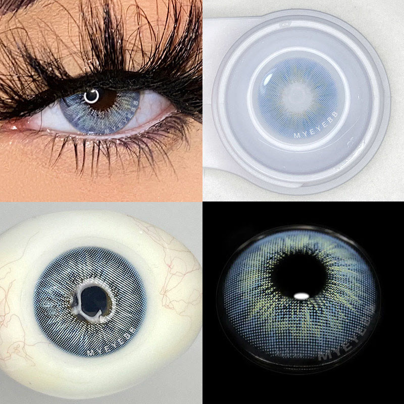 MYEYEBB Mar Iris Blue Colored Contact Lenses - image 3