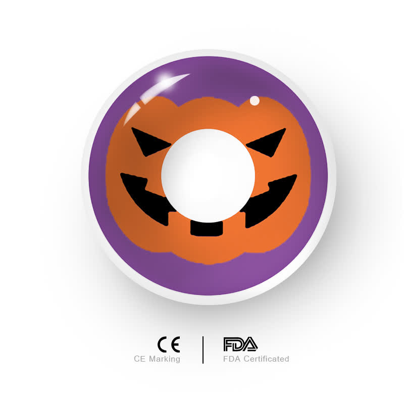 MYEYEBB Pumpkin Prescription Cosplay Colored Contact Lenses  - image 4