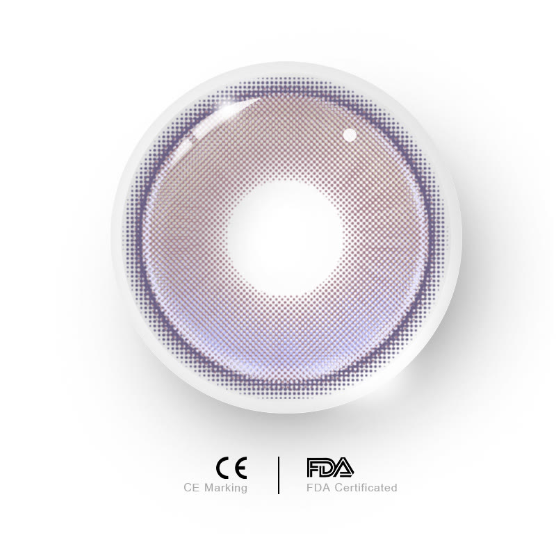 MYEYEBB Future World Violet Prescription Colored Contact Lenses - image 5