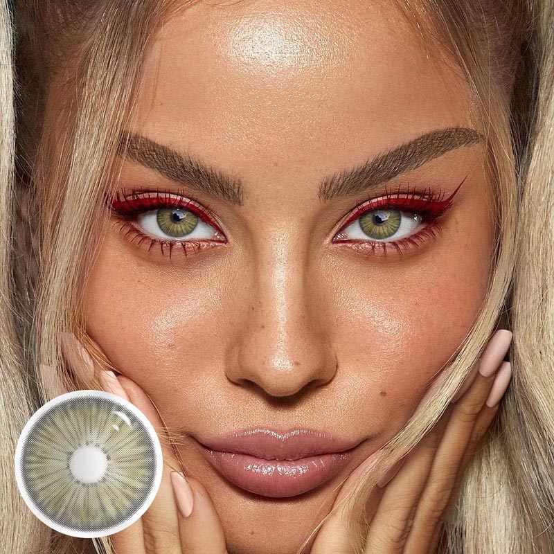 MYEYEBB New York II Appeal Grey Brown Prescription Colored Contact Lenses - image 2