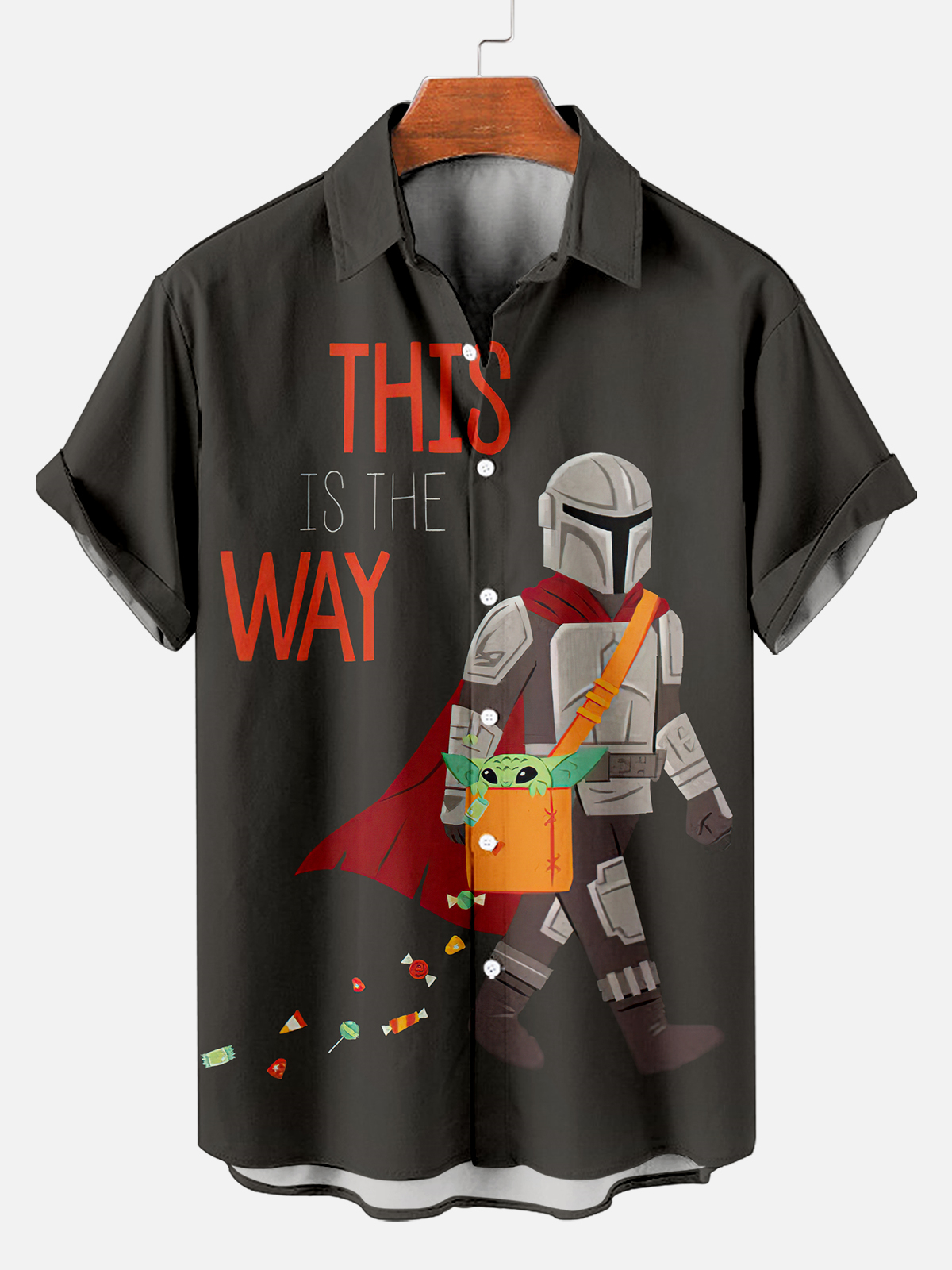 [Copy]Men's Vintage Witch Oil Painting Art Halloween Short Sleeve Shirt