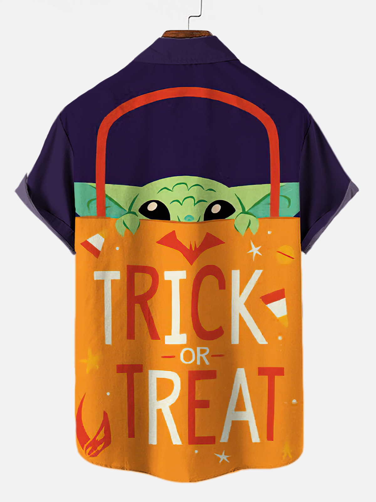 Trick Or Treat Men's Vintage Classic Movie Graphic Short Sleeve Shirt