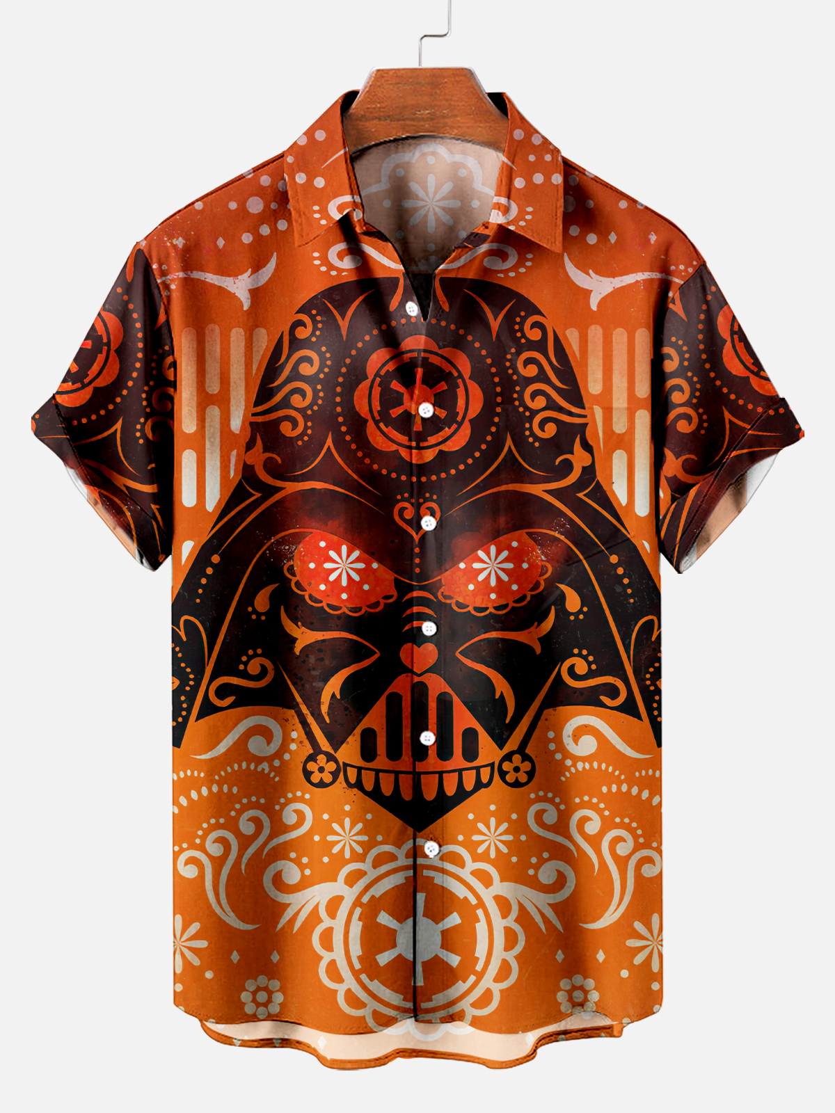 [Copy]Men's Vintage Witch Oil Painting Art Halloween Short Sleeve Shirt