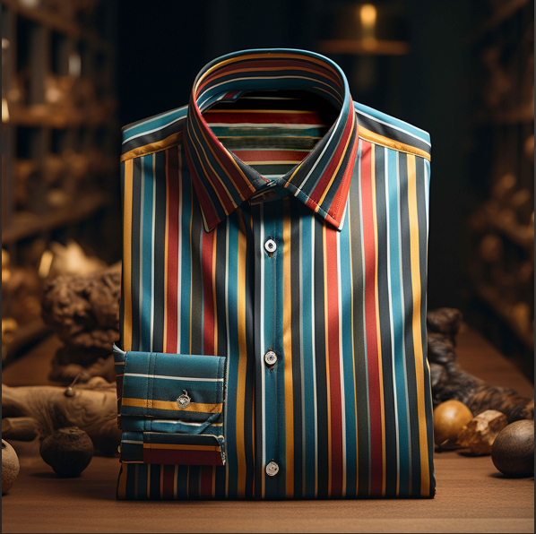 Men's Business Casual Button-Down Shirt