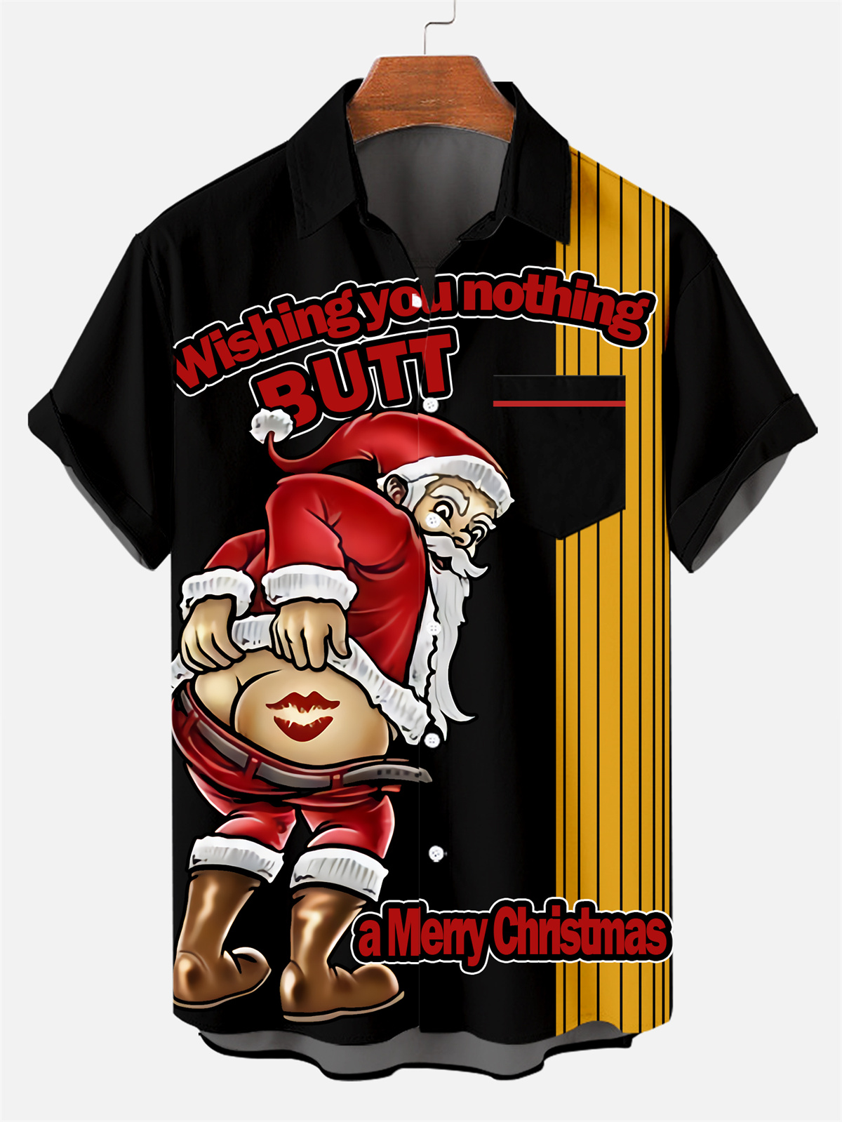 Men's Funny Christmas Father Printed Shirt 0368