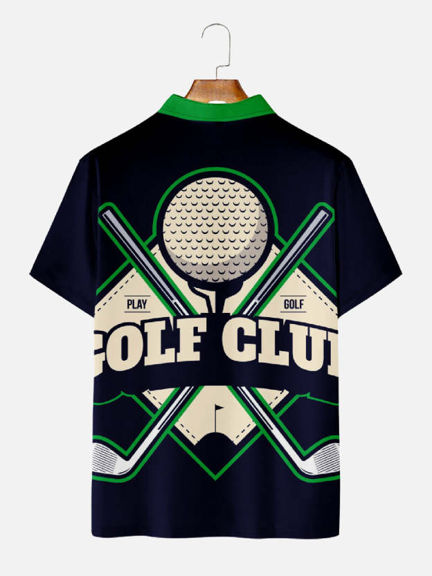 Men's Golf Club Short Sleeve Polo Shirt