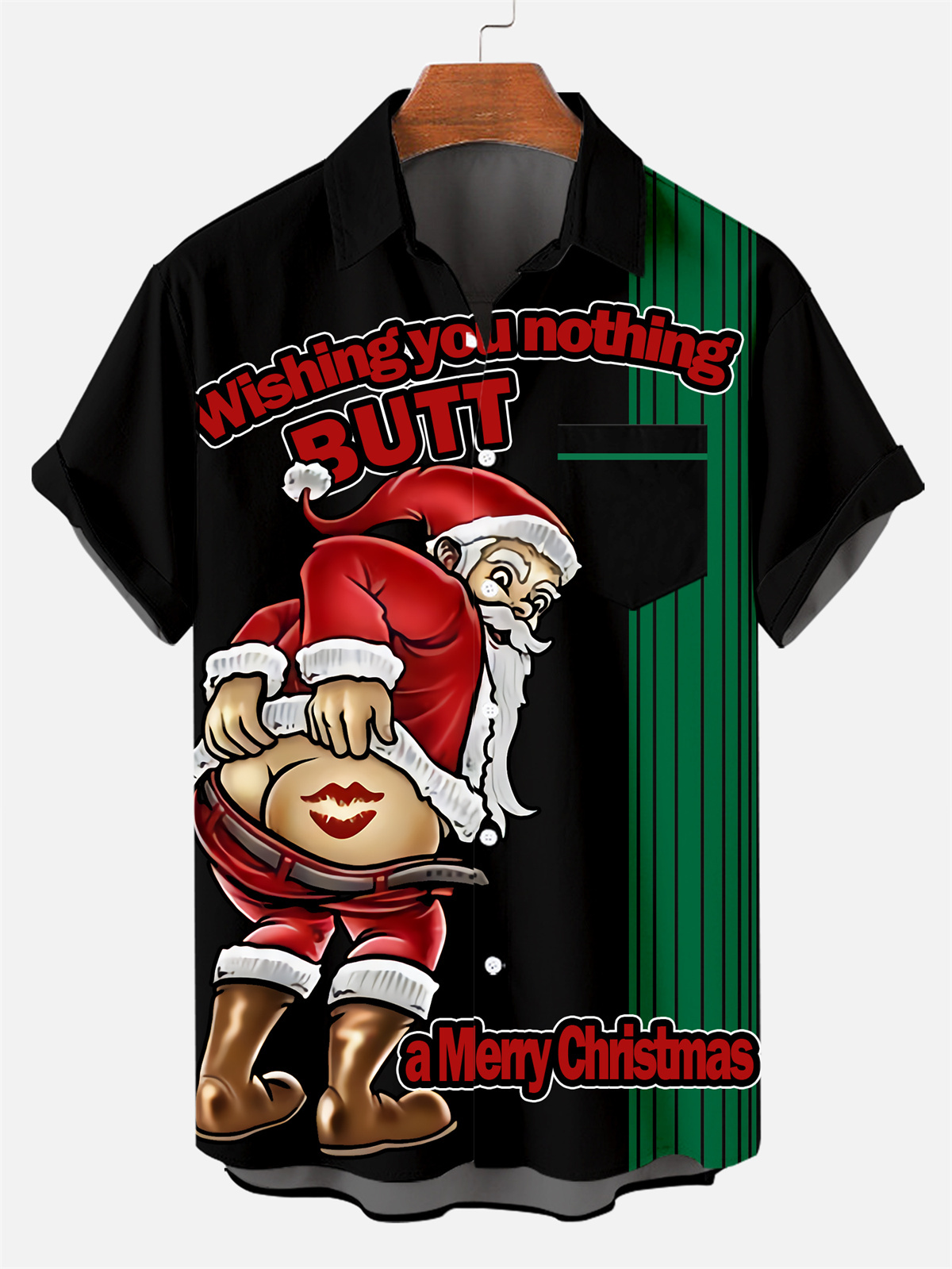 Men's Funny Christmas Father Printed Shirt 0368