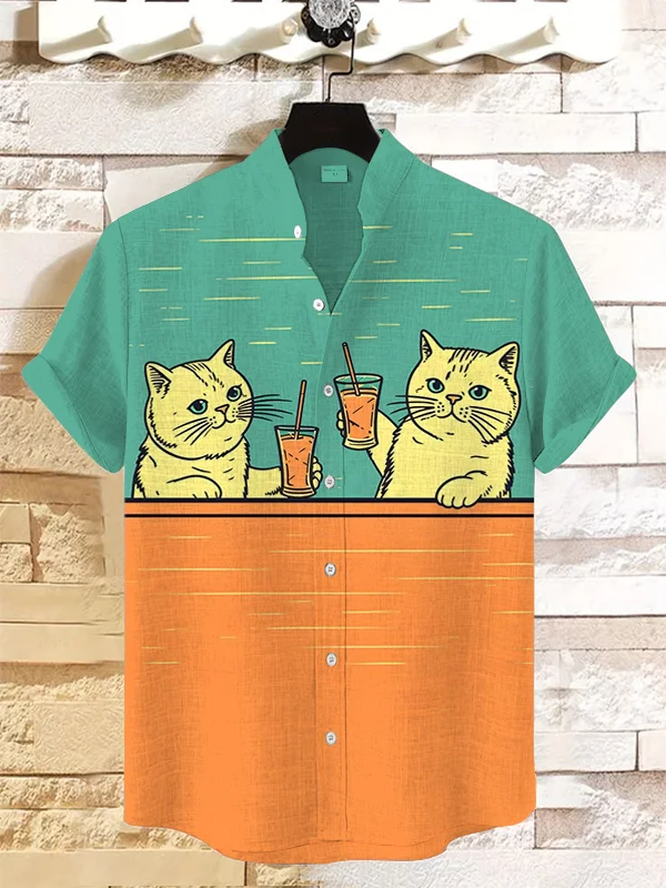 Funny Animal Graphic Short Sleeve Shirt