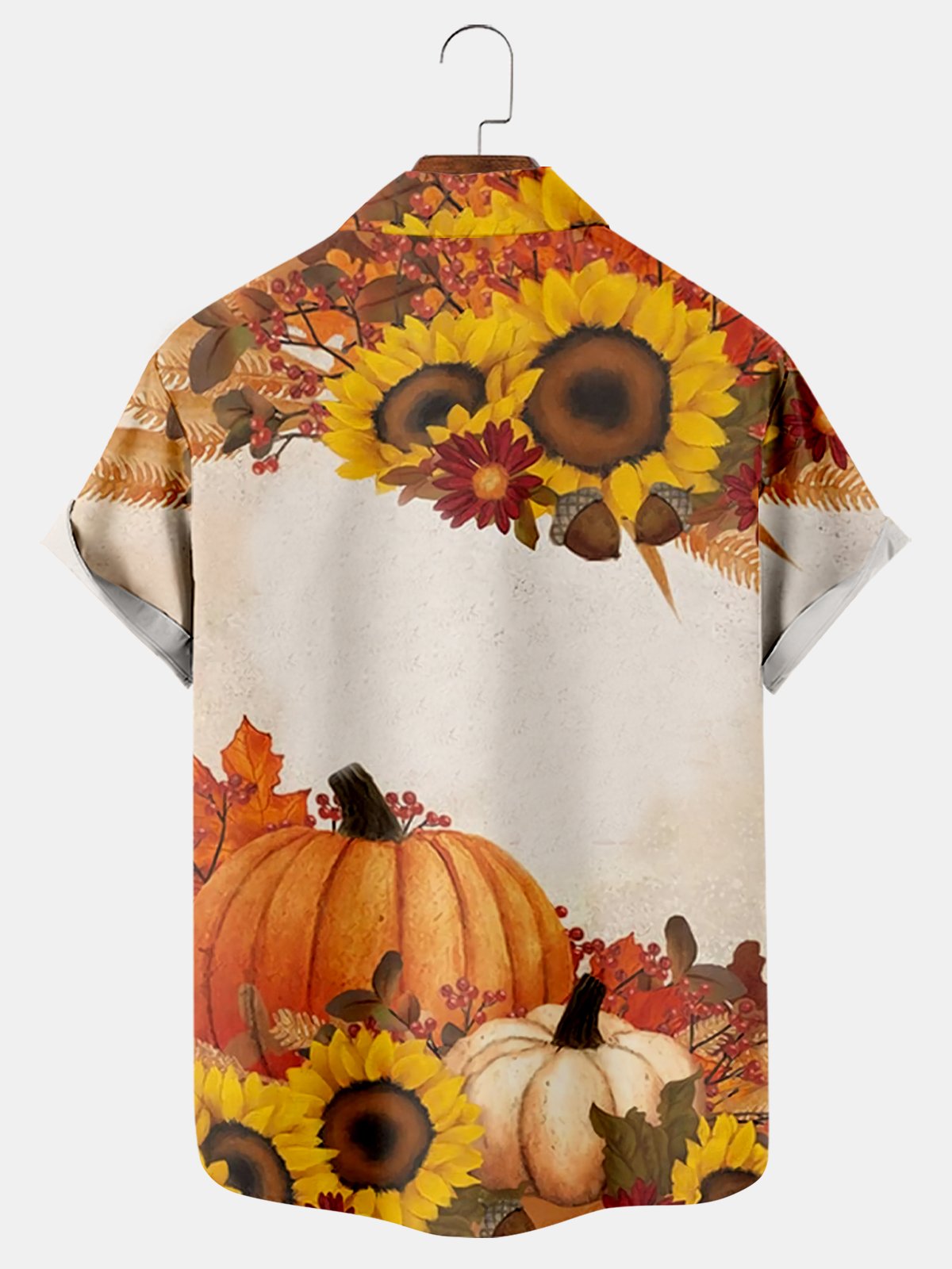 Men's Thanksgiving Day Print Short Sleeve Shirt