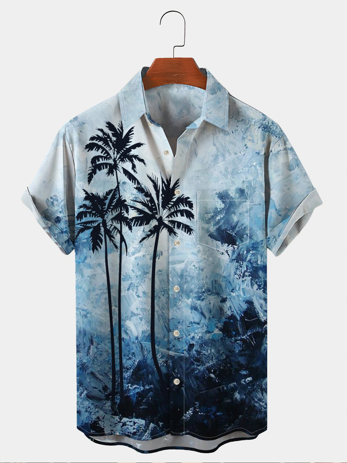 Men's Casual Pocket Short Sleeve Shirt
