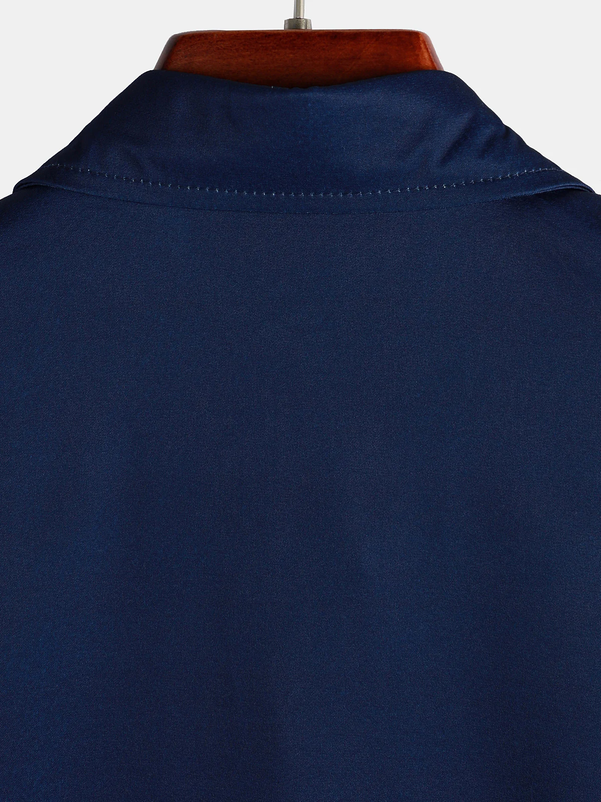 Men's Casual Striped Floral Print Lapel Short Sleeve Shirt