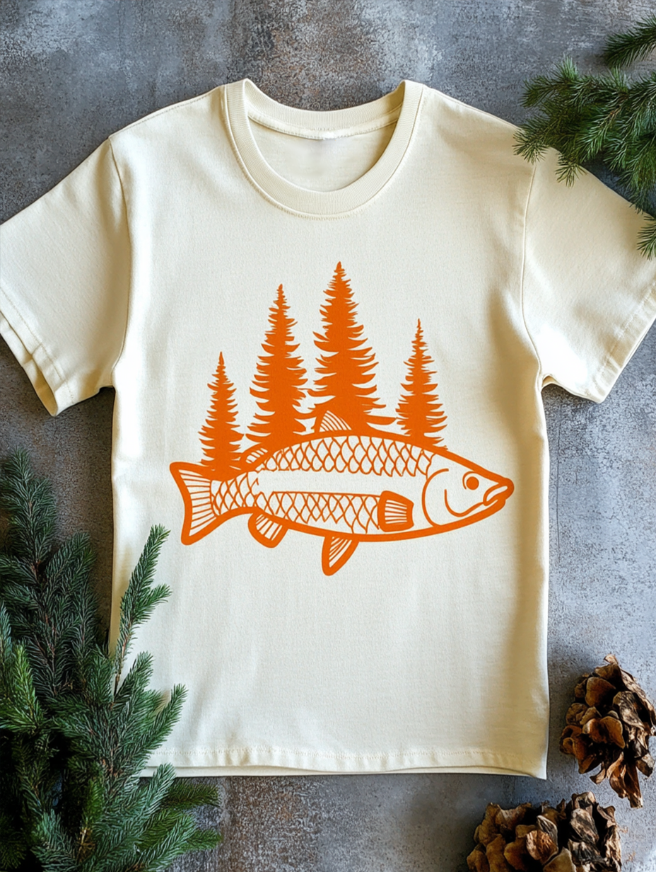 Men's Lapel collar Printed Graphic Short Sleeve Shirt High Stretch Bam