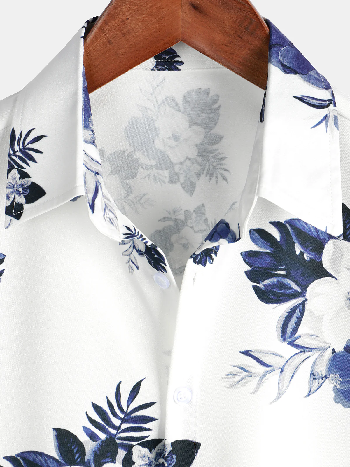 Men's Casual Everyday Floral Print Lapel Short Sleeve Shirt