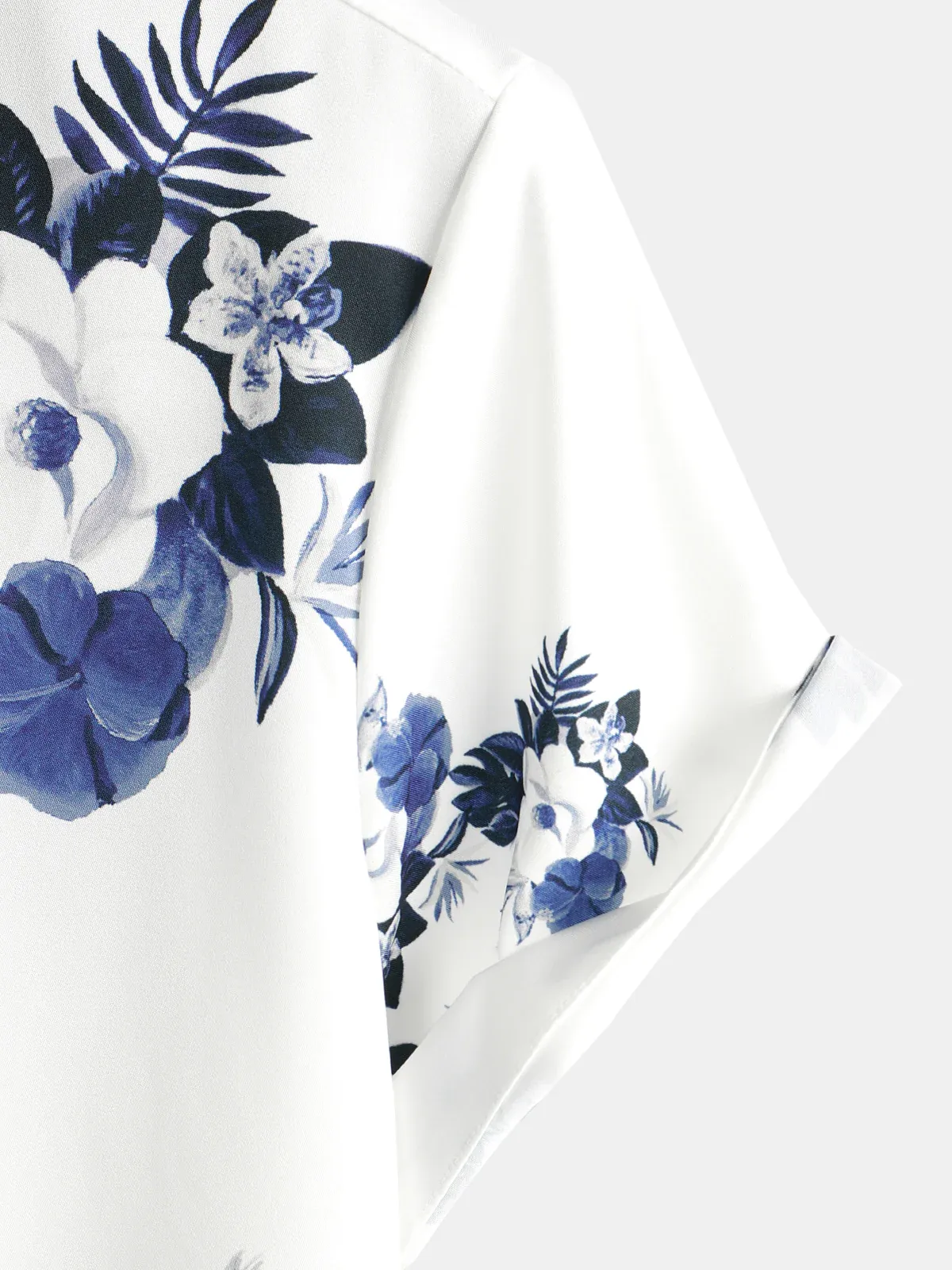 Men's Casual Everyday Floral Print Lapel Short Sleeve Shirt