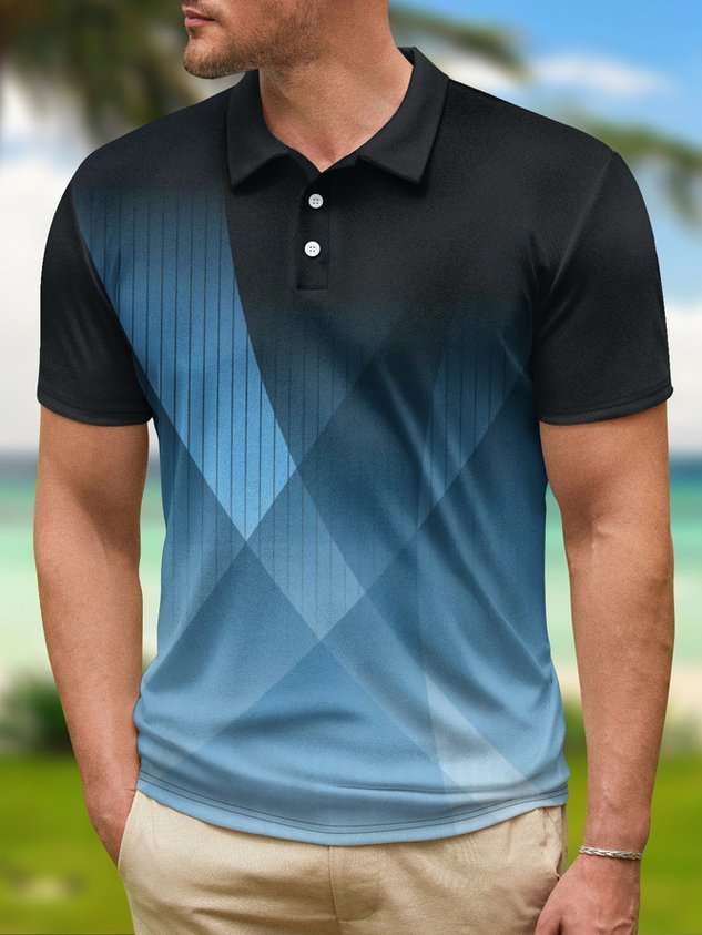 Golf Polo Simple Short Sleeve Lapel POLO Shirt