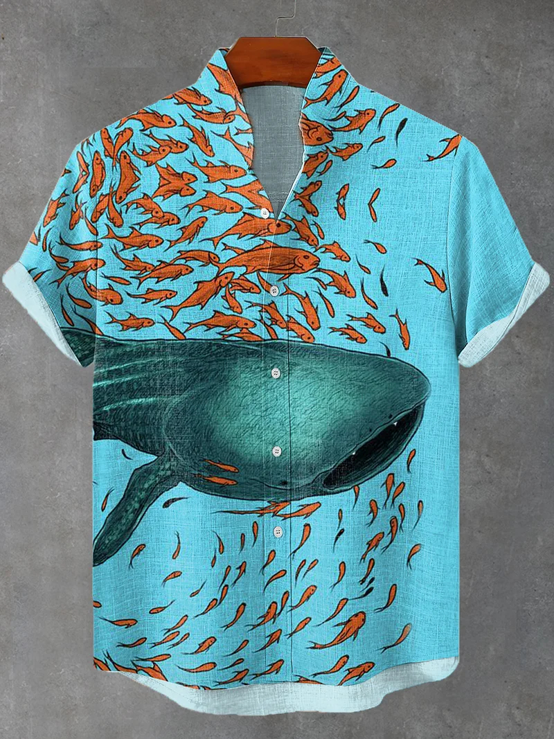Ocean Creature Graphic Short Sleeve Shirt