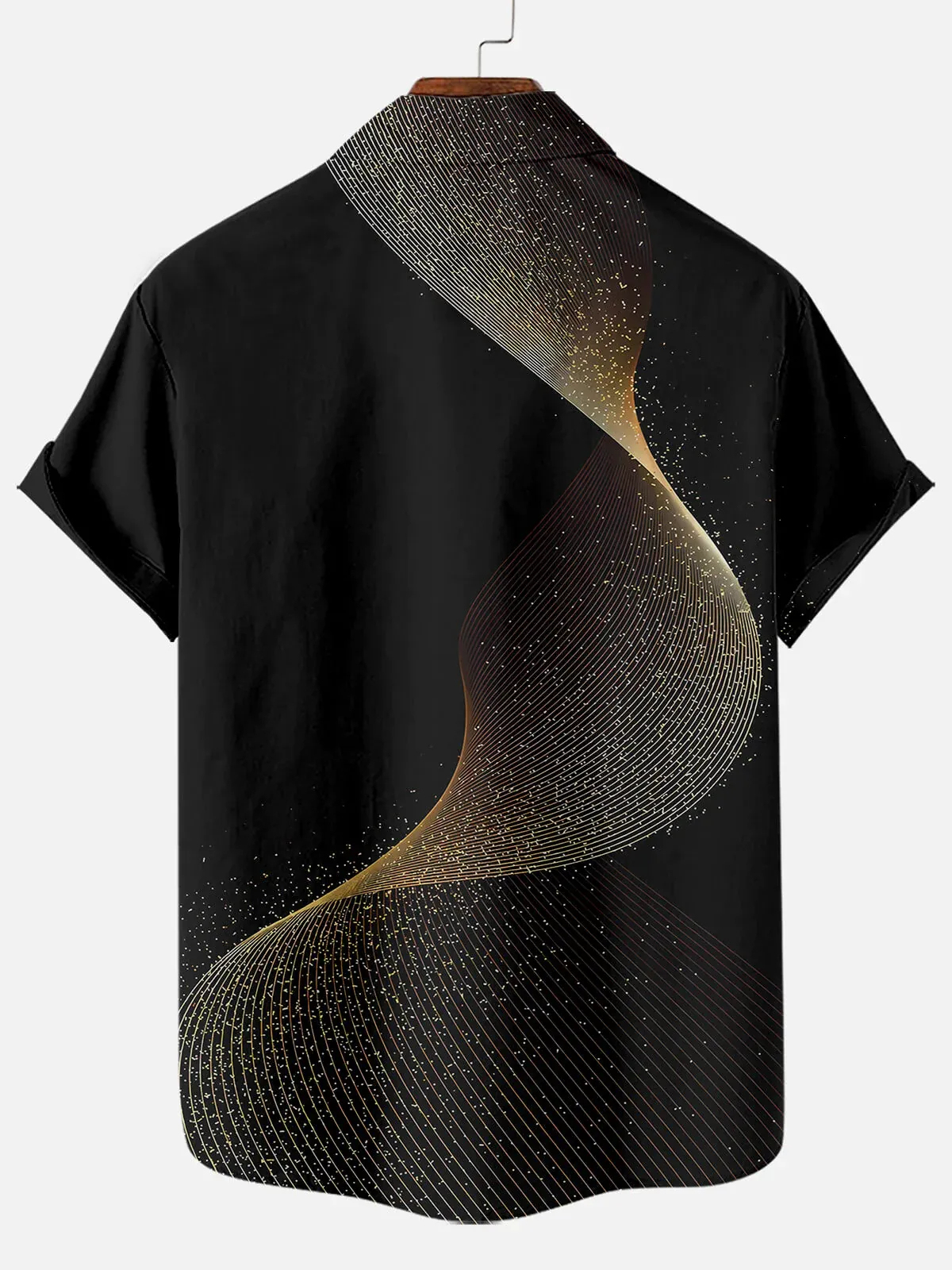 Men's Easter Cross Print Casual Short Sleeve Shirt