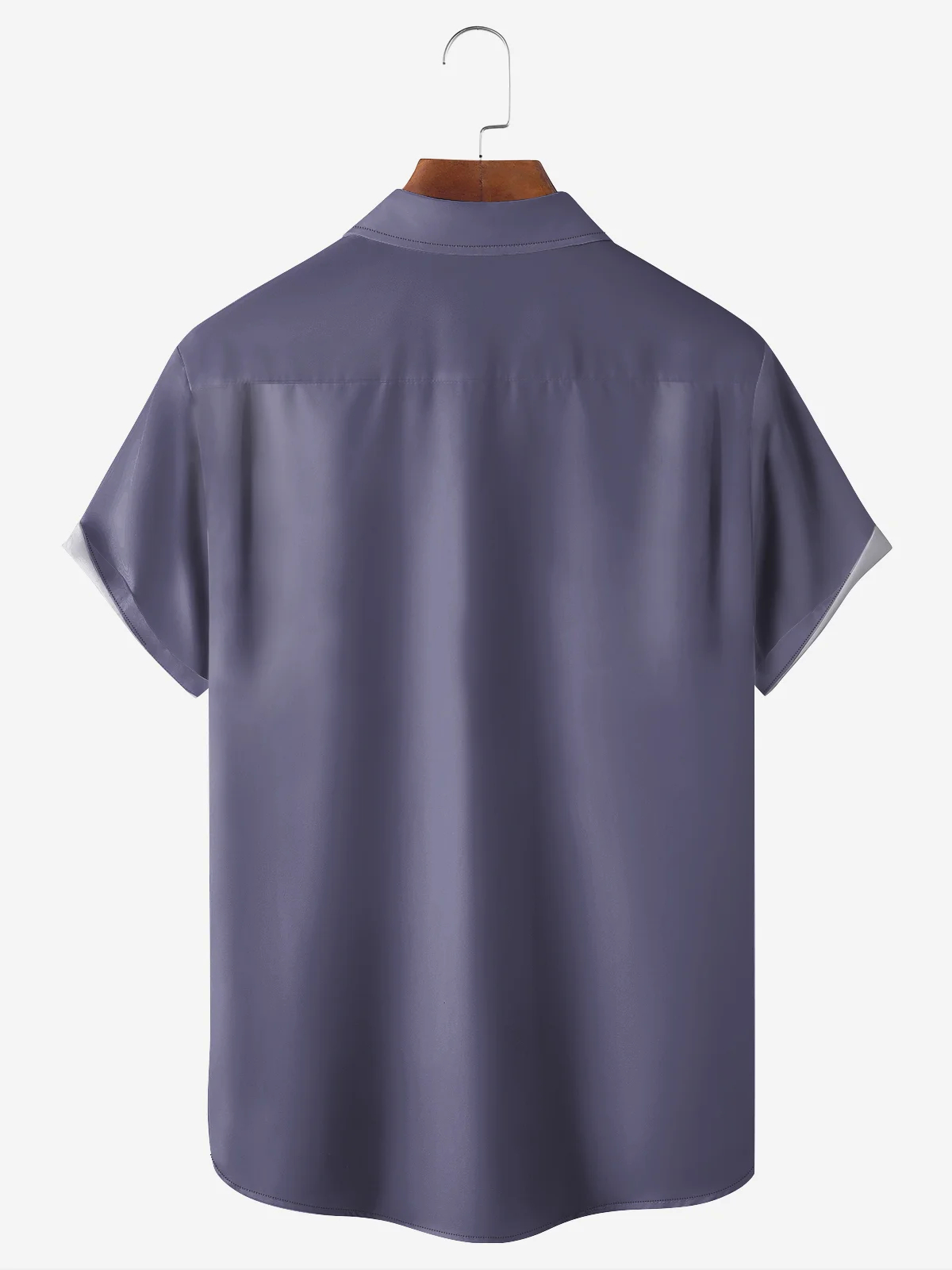 Men's Abstract Retro UFO Cow Casual Short Sleeve Pocket Shirt
