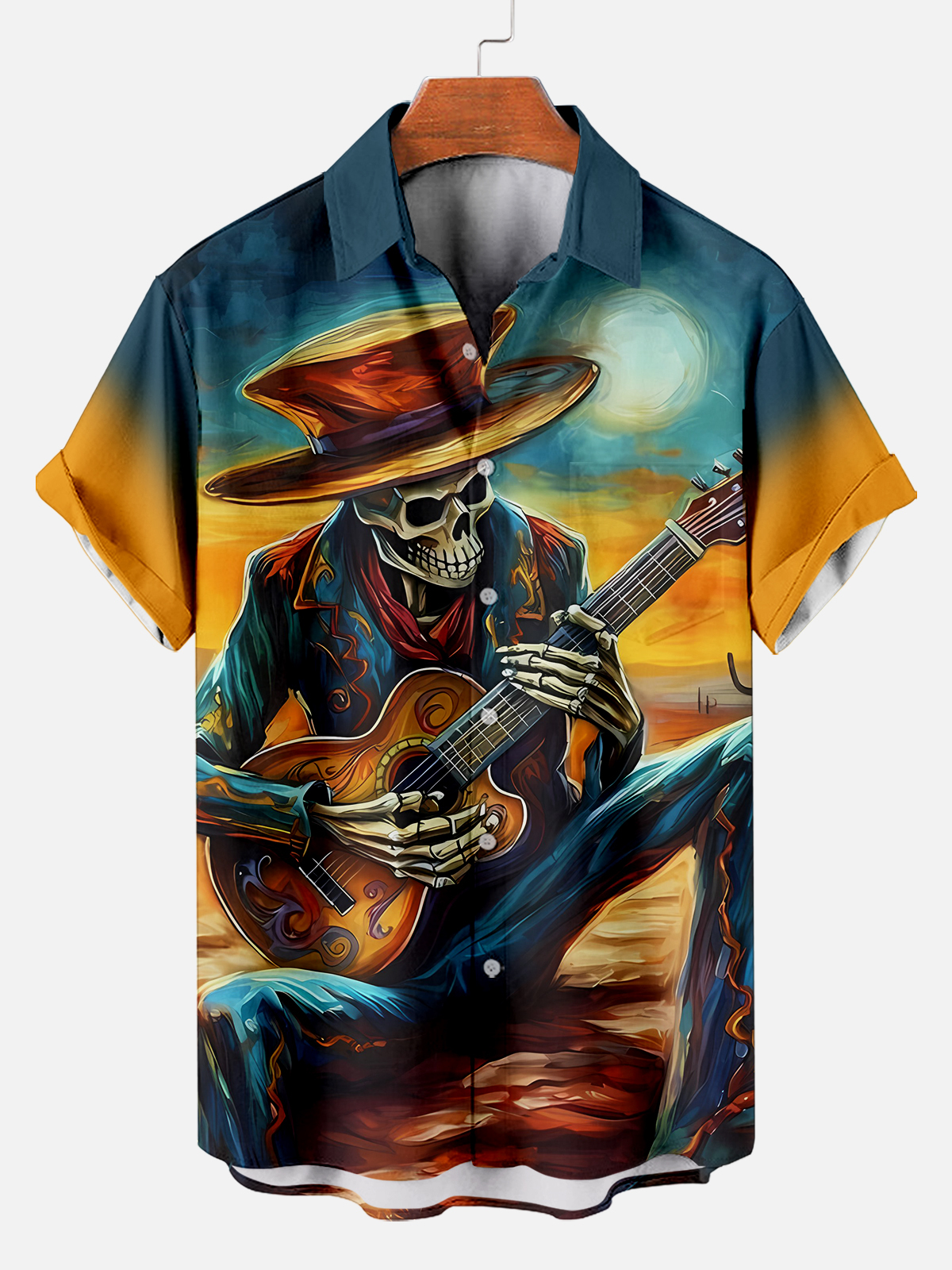 Men's Day of the Dead Graphic Short Sleeve Shirt