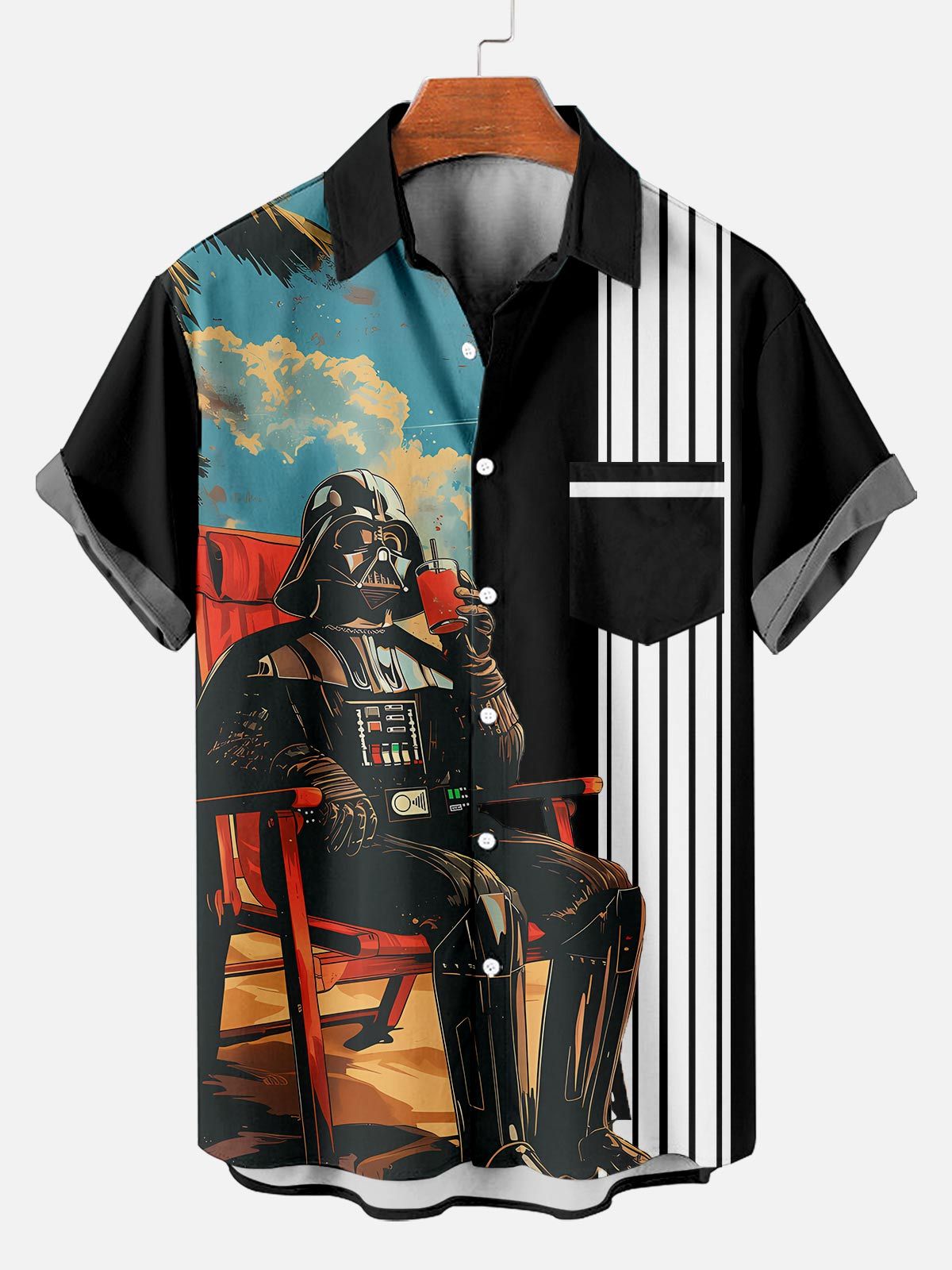 Men's Classic Movie Graphic Short Sleeve Shirt