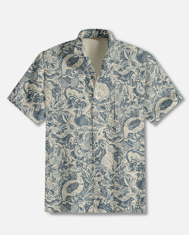 Men's Vintage Hawaiian Short Sleeve Shirt