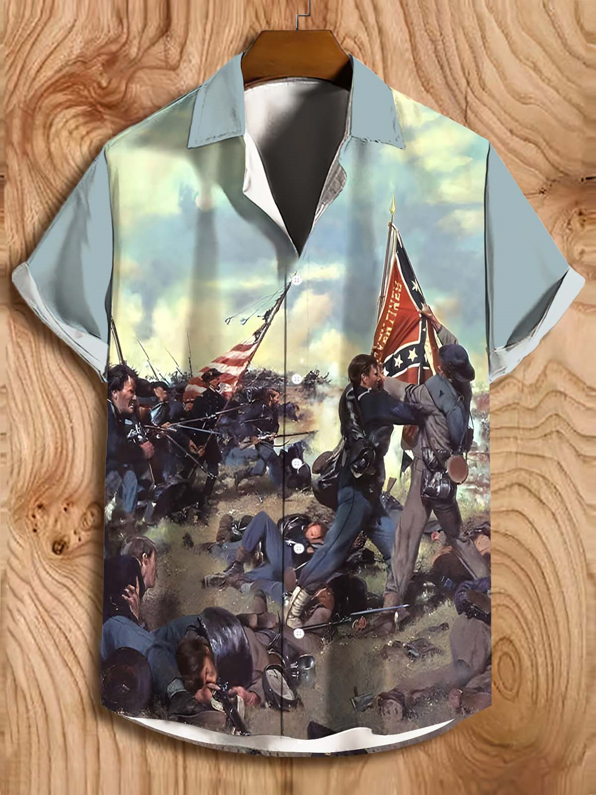 Men's Battle of Gettysburg Illustration short sleeve shirt