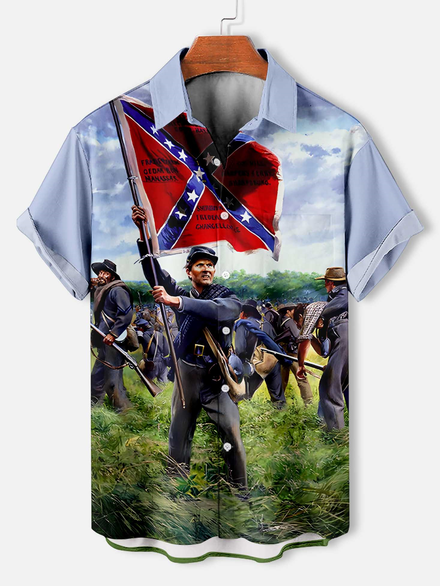 Men's Historical War Illustrated Short Sleeve Shirt