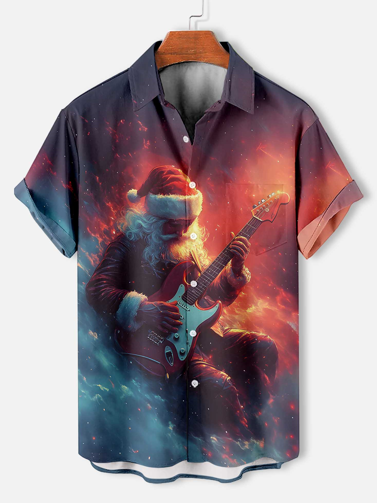 Men's Christmas Graphic Short Sleeve Shirt