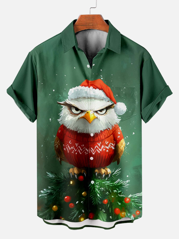 Men's Fun Cartoon Graphic Short Sleeve Shirt