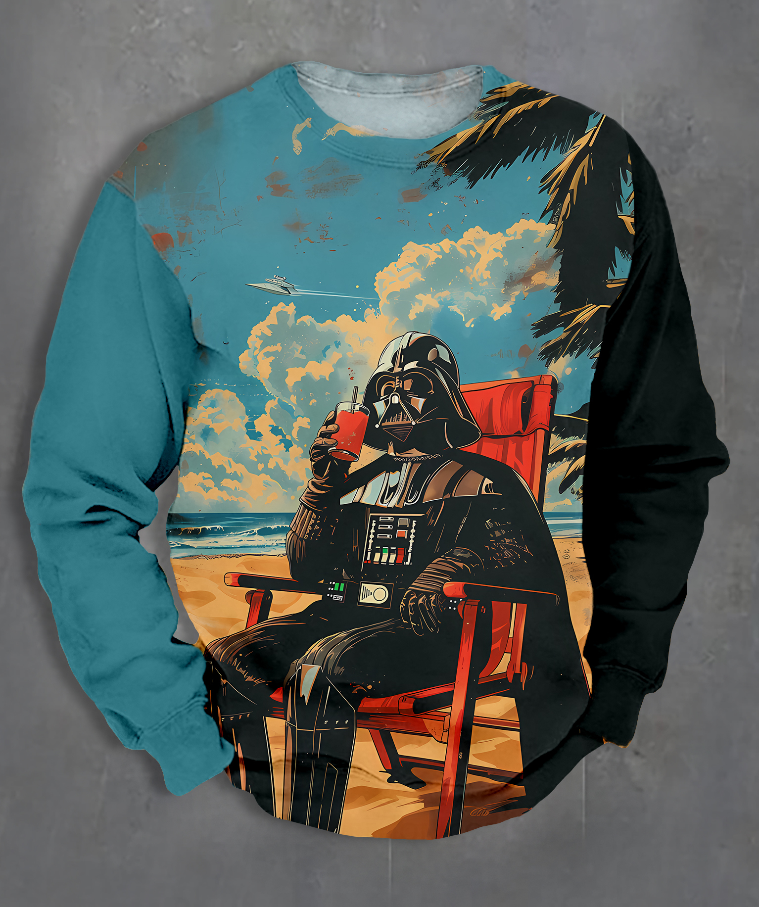 Men's Casual Classic Movie Graphic Long Sleeve Sweater