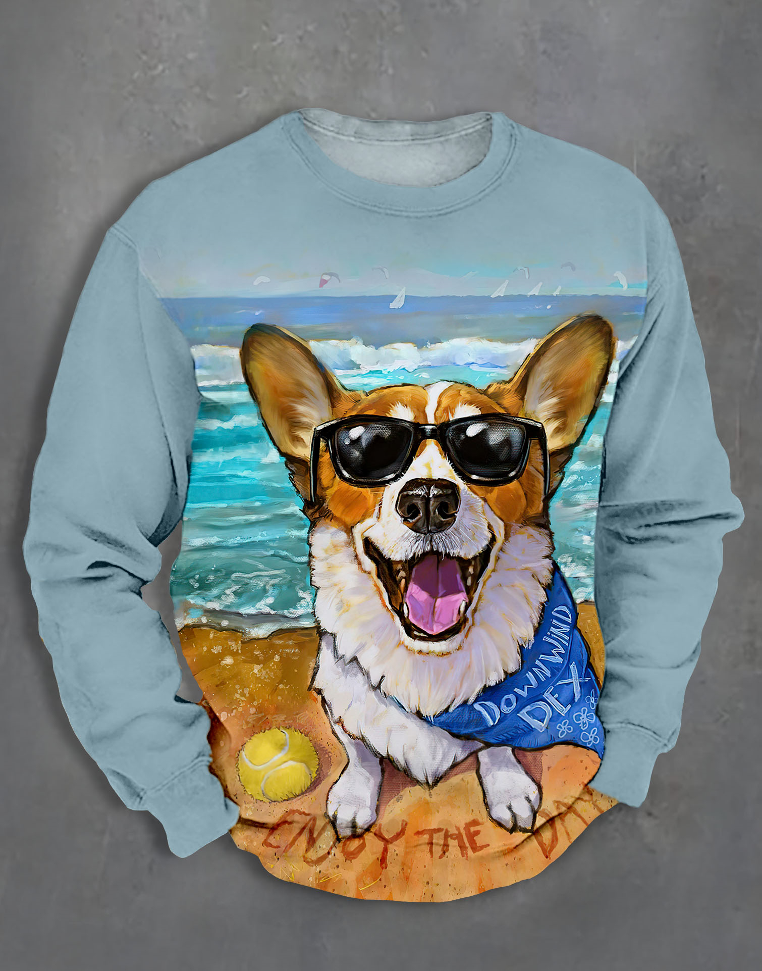 Men's Casual Classic Movie Graphic Long Sleeve Sweater