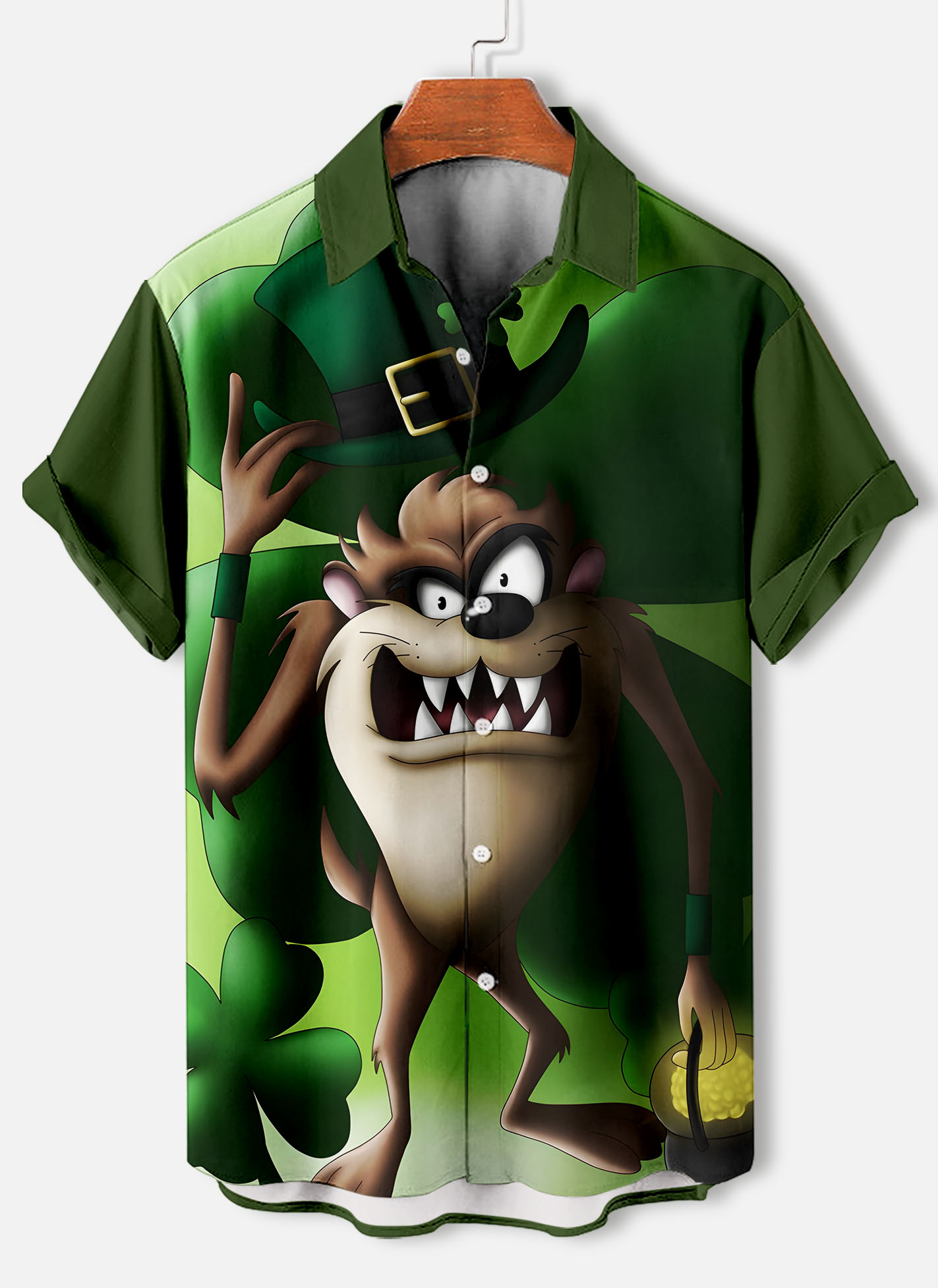 Men's St. Patrick's Day Themed Short Sleeve Shirt