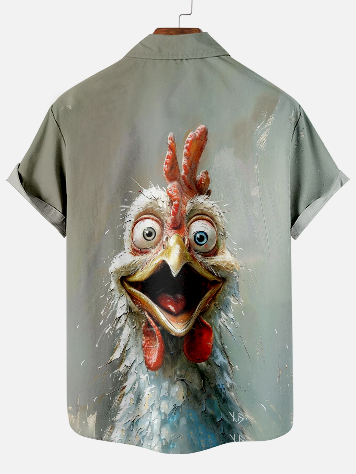 Whimsical Fun Chicken Short Sleeve Shirt